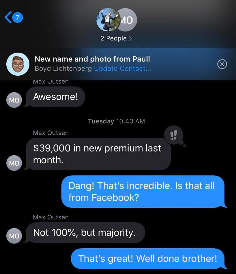 Nearly $39K in new premium